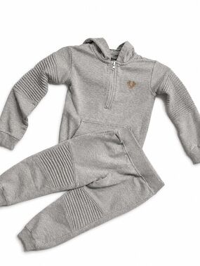 True Religion Gray Zip-Up Hoodie